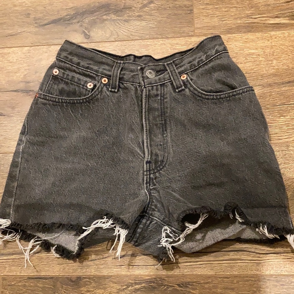 vintage black levi shorts